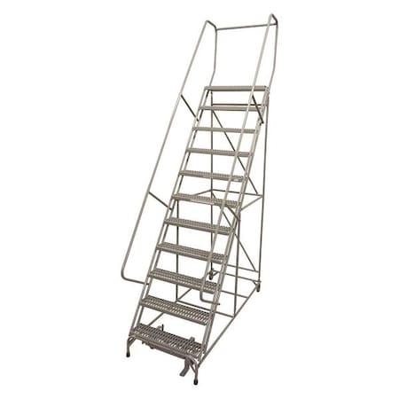 140 in H Steel Rolling Ladder, 11 Steps, 450 lb Load Capacity MPN:1011R2632A3E20B4C1P6
