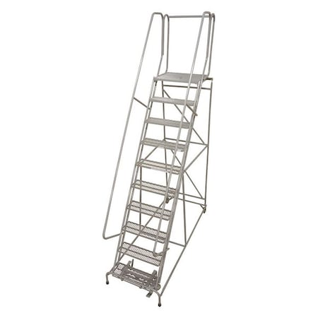 162 in H Steel Rolling Ladder, 12 Steps, 450 lb Load Capacity MPN:1012R2632A1E20B4C1P6