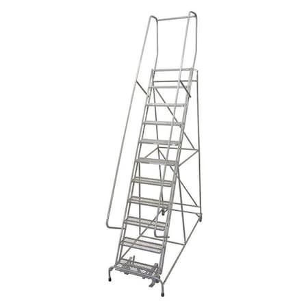 162 in H Steel Rolling Ladder, 12 Steps, 450 lb Load Capacity MPN:1012R2632A2E10B4AC1P6