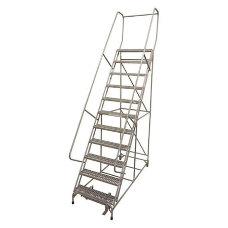 162 in H Stainless Steel Rolling Ladder, 12 Steps, 450 lb Load Capacity MPN:1012R2632A3E10B4SSP3