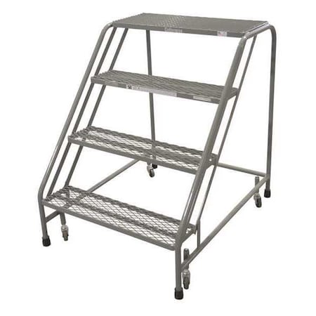40 in H Steel Rolling Ladder, 4 Steps, 450 lb Load Capacity MPN:1204N3232A3E12B3C1P6