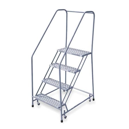70 in H Steel Rolling Ladder, 4 Steps, 450 lb Load Capacity MPN:1204R2630A2E12B3C1P6