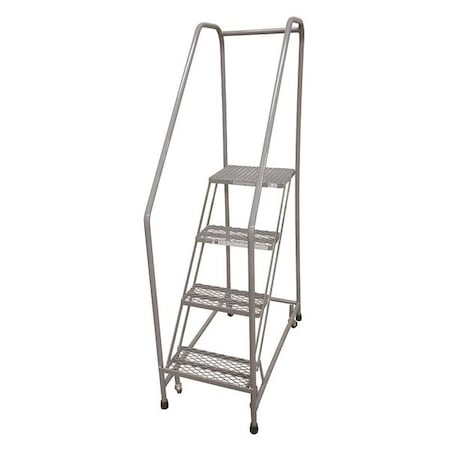 70 in H Steel Rolling Ladder, 4 Steps, 450 lb Load Capacity MPN:1204R2630A2E24B3C1P6
