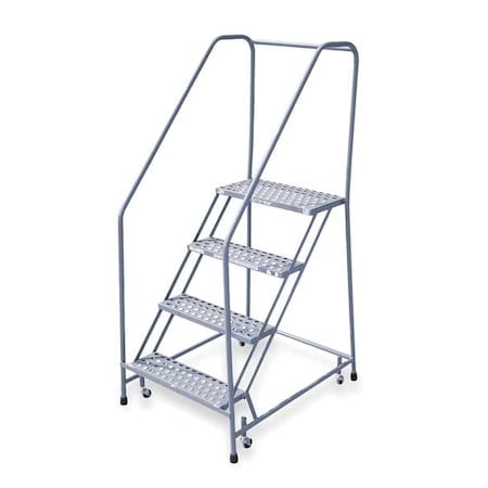 70 in H Steel Rolling Ladder, 4 Steps, 450 lb Load Capacity MPN:1204R2630A3E24B3C1P6