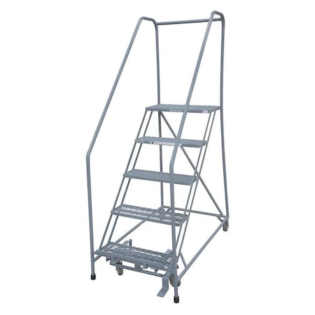 80 in H Steel Rolling Ladder, 5 Steps, 450 lb Load Capacity MPN:1205R2630A2E24B4C1P6