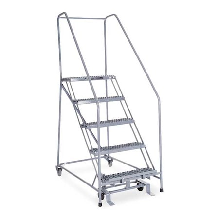 80 in H Steel Rolling Ladder, 5 Steps, 450 lb Load Capacity MPN:1205R2630A3E12B4C1P6