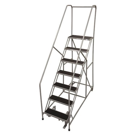 100 in H Steel Rolling Ladder, 7 Steps, 450 lb Load Capacity MPN:1207R1824A2E12B4C1P6