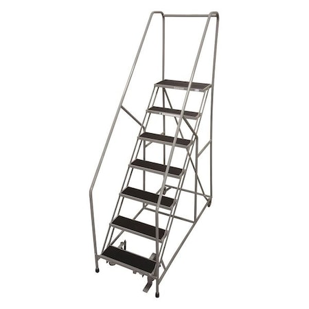 100 in H Steel Rolling Ladder, 7 Steps, 450 lb Load Capacity MPN:1207R2630A2E12B4C1P6