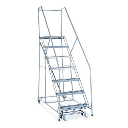100 in H Steel Rolling Ladder, 7 Steps, 450 lb Load Capacity MPN:1207R2630A3E12B4C1P6