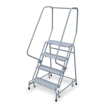 70 in H Steel Rolling Ladder, 4 Steps, 450 lb Load Capacity MPN:1504R2630A3E10B3C1P6
