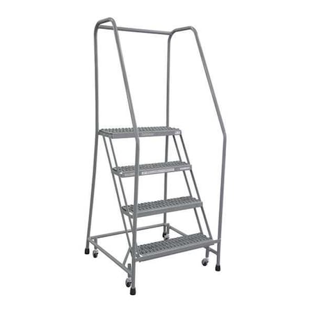 70 in H Steel Rolling Ladder, 4 Steps, 450 lb Load Capacity MPN:1504R2630A3E10B3W5C1P6