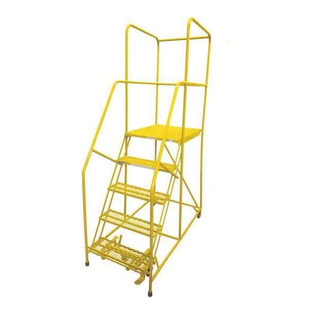 80 in H Steel Rolling Ladder, 5 Steps, 450 lb Load Capacity MPN:1505R2630A1E30B4W4C2P6