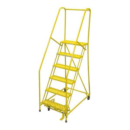 90 in H Steel Rolling Ladder, 6 Steps, 450 lb Load Capacity MPN:1506R2630A6E10B4W4C2P6