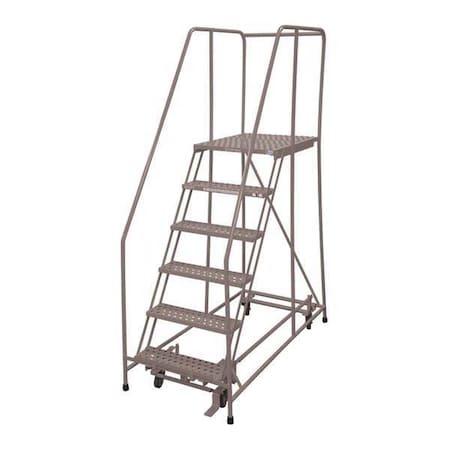 90 in H Steel Rolling Ladder, 6 Steps, 450 lb Load Capacity MPN:1506R3232A1E30B4W4C1P6