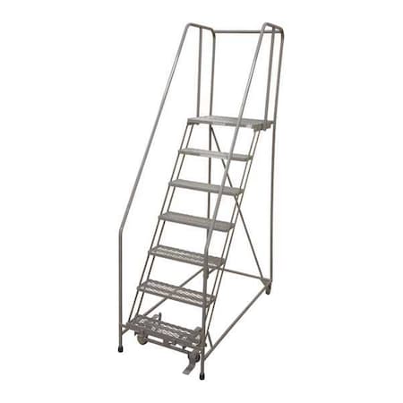 100 in H Steel Rolling Ladder, 7 Steps, 450 lb Load Capacity MPN:1507R1824A3E30B4W4C1P6