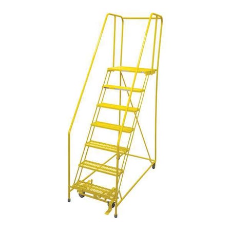 100 in H Steel Rolling Ladder, 7 Steps, 450 lb Load Capacity MPN:1507R2630A3E20B4W4C2P6
