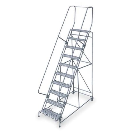 120 in H Steel Rolling Ladder, 9 Steps, 450 lb Load Capacity MPN:1509R2632A3E30B4C1P6