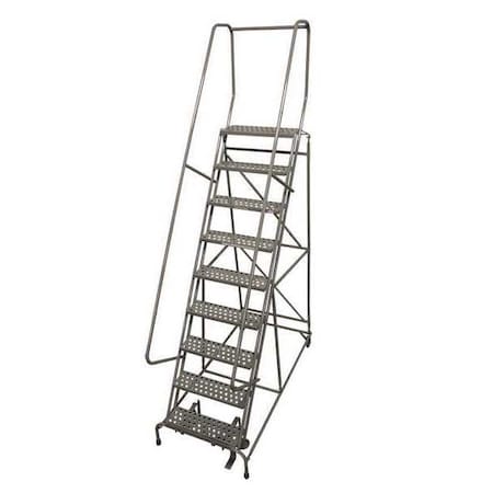 120 in H Steel Rolling Ladder, 9 Steps, 450 lb Load Capacity MPN:1509R2632A6E10B4W5C1P6