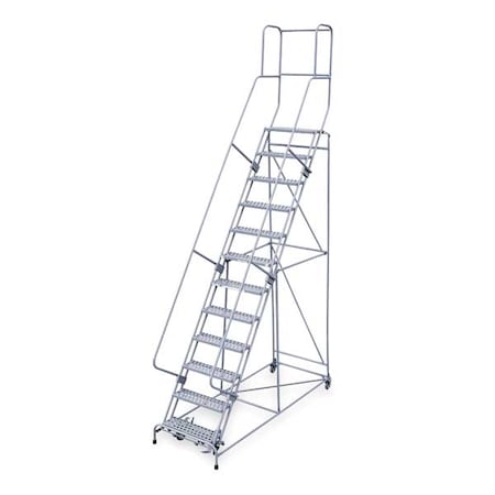 162 in H Steel Rolling Ladder, 12 Steps, 450 lb Load Capacity MPN:1512R2632A1E30B4C1P3