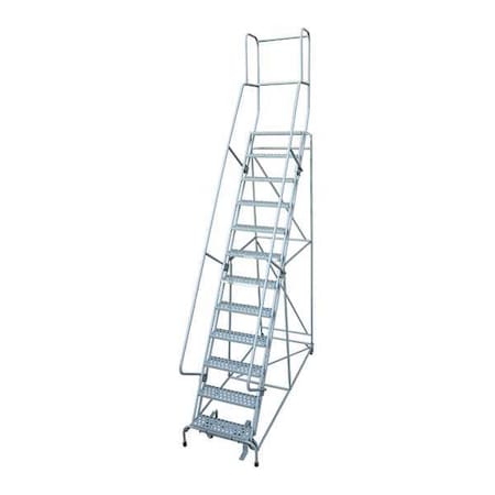 162 in H Steel Rolling Ladder, 12 Steps, 450 lb Load Capacity MPN:1512R3232A3E10B4W4C1P3
