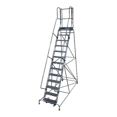172 in H Steel Rolling Ladder, 13 Steps, 450 lb Load Capacity MPN:1513R2642A1E30B4W5C1P3