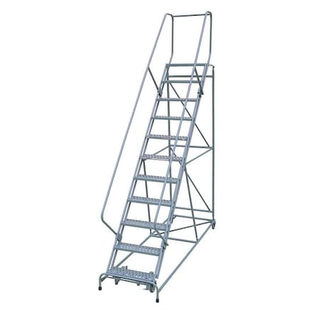 140 in H Steel Rolling Ladder, 11 Steps, 450 lb Load Capacity MPN:1711R2632A1E24B4W5C1P6