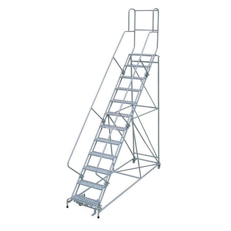 162 in H Steel Rolling Ladder, 12 Steps, 450 lb Load Capacity MPN:1712R2632A6E24B4W5C1P3
