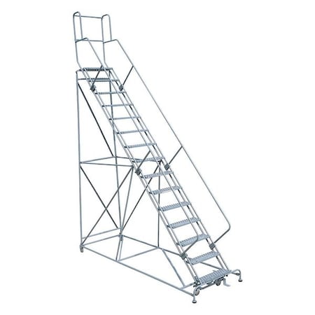192 in H Steel Rolling Ladder, 15 Steps, 450 lb Load Capacity MPN:1715R2642A3E24B4W5C1P3