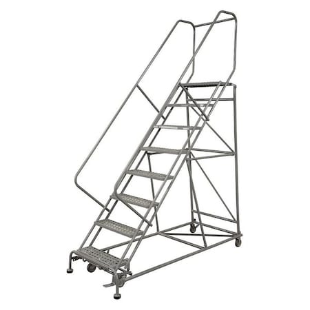 100 in H Steel Rolling Ladder, 7 Steps, 800 lb Load Capacity MPN:2607R2630A6E12B4AW4C1P6