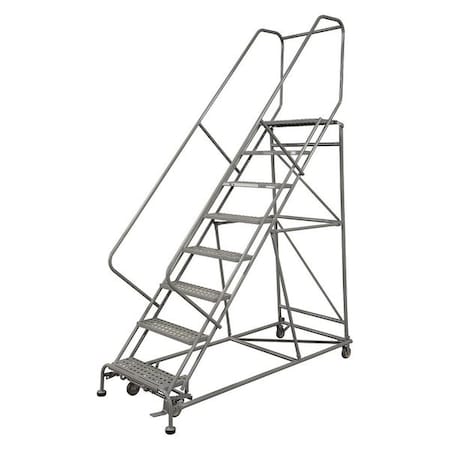 120 in H Steel Rolling Ladder, 9 Steps, 800 lb Load Capacity MPN:2609R2632A6E12B4AC1P6