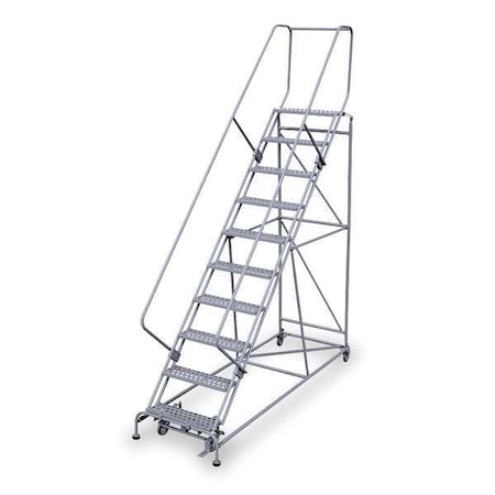 130 in H Steel Rolling Ladder, 10 Steps, 800 lb Load Capacity MPN:2610R2632A3E12B4W5C1P6