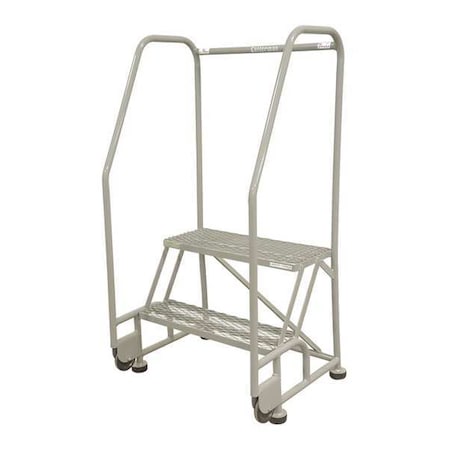 50 in H Steel Tilt and Roll Ladder, 2 Steps, 450 lb Load Capacity MPN:2TR18A6E10B8D3C1P6