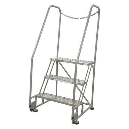 60 in H Steel Tilt and Roll Ladder, 3 Steps, 450 lb Load Capacity MPN:3TR26A1E20B8D3C1P6