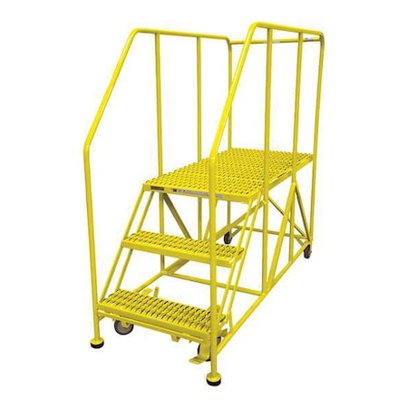 Work Platform, 3 Step, Steel, 60In. H. MPN:3WP2436RA3B4B8AC2P6