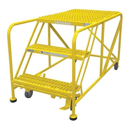 Work Platform, 3 Step, Steel, 30In. H. MPN:3WP2448A3B8AC2P6