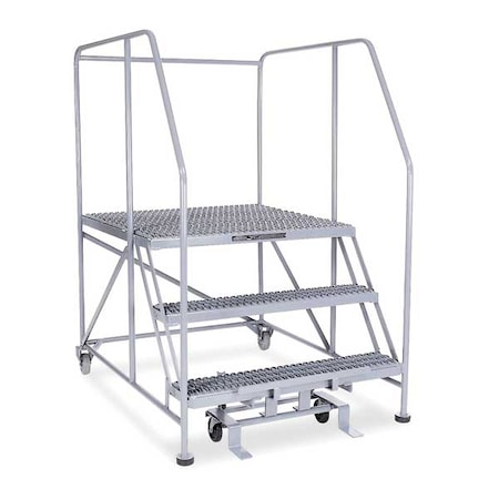 Rolling Work Platform, Single Side, Steel 30 In H MPN:3WP3636RA3B4B8AC1P6