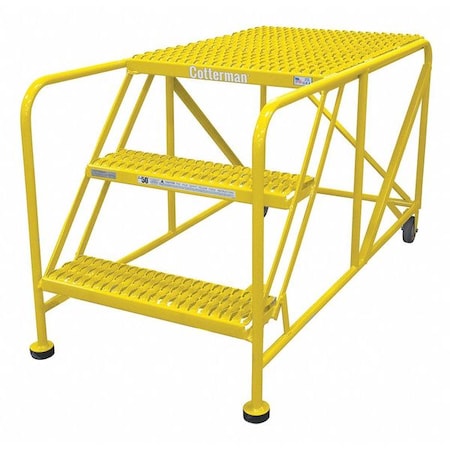 Work Platform, 3 Step, Steel, 30In. H. MPN:3WP3648A3B8AC2P6