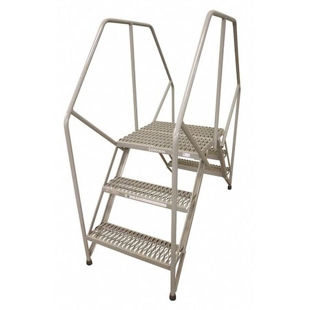 Crossover Ladder, 40 in Platform Ht, Steel, 350 lb Load Capacity, 4 Steps MPN:4PC48A3B1C1P6