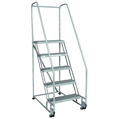 70 in H Steel Tilt and Roll Ladder, 4 Steps, 450 lb Load Capacity MPN:4TR26A3E20B8C1P6