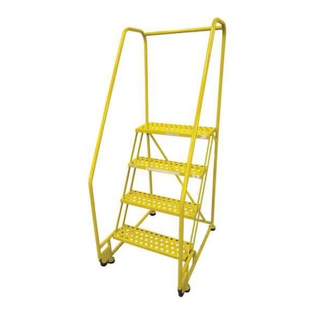 70 in H Steel Tilt and Roll Ladder, 4 Steps, 450 lb Load Capacity MPN:4TR26A6E10B8C2P6