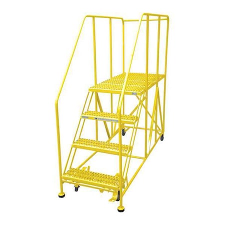 Work Platform, 4 Step, Steel, 70In. H. MPN:4WP2460RA3B4B8AC2P6