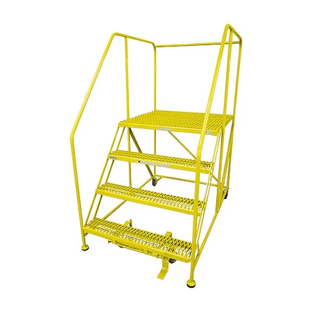 Work Platform, 4 Step, Steel, 70In. H. MPN:4WP3648RA3B4B8AC2P6