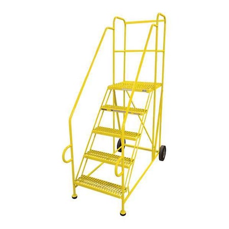 7 ft 2 in Overall H, Work Platform, Steel, 5 Steps, Powder Coated Finish, 800 lb Load Capacity MPN:5TAP2424RA3E24B11D3C2P6