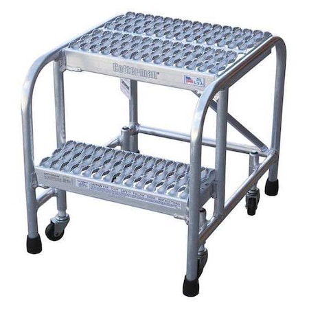 20 in H Aluminum Rolling Step, 2 Steps, 350 lb Load Capacity MPN:A2N1818A3B3C50P1