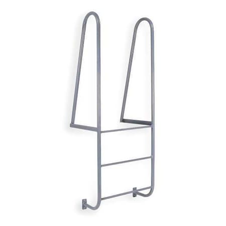 6 ft Overall H, Fixed Ladder, Steel, 3 Steps, Forward Exit, Powder Coated Finish MPN:D3WT C1 P6