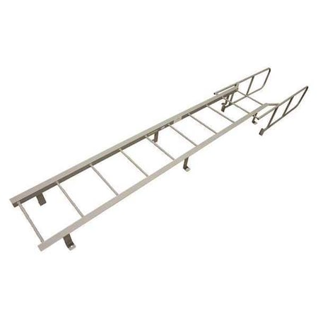 8 ft 2 in Overall H, Fixed Ladder, Steel, 5 Steps, Forward Exit, Powder Coated Finish MPN:F5W C1