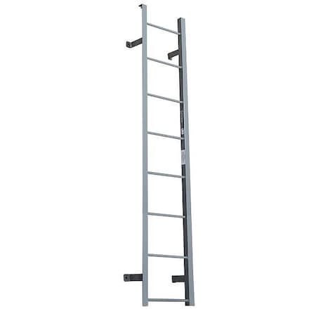 6 ft Overall H, Fixed Ladder, Steel, 6 Steps, Side Step Exit, Powder Coated Finish MPN:F6S C1
