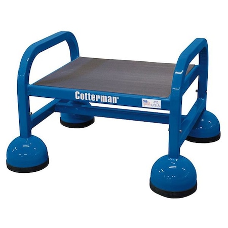 Rolling Platform, 1 Steps, 450 lb Load Capacity, 13 in Overall Height, Steel, Blue MPN:ST-120 A2 C21 P5