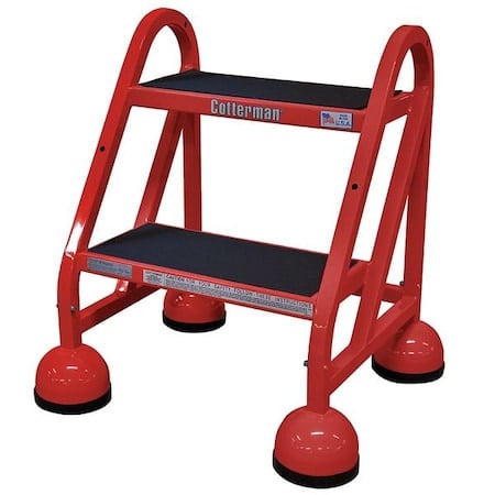 22 in H Steel Rolling Step, 2 Steps, 450 lb Load Capacity MPN:ST-200 A2 C6 P5