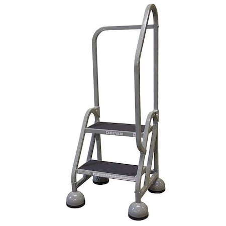 48 in H Steel Rolling Ladder, 2 Steps, 450 lb Load Capacity MPN:ST-223 A2 C1 P5
